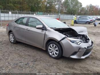  Salvage Toyota Corolla