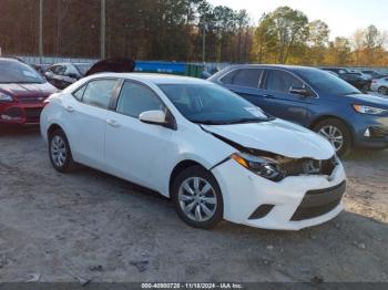  Salvage Toyota Corolla