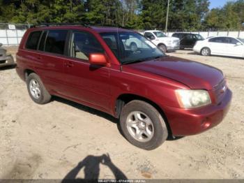 Salvage Toyota Highlander