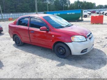  Salvage Chevrolet Aveo