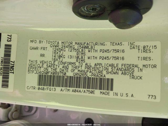 Toyota Tacoma Prerunner V6 Image 7