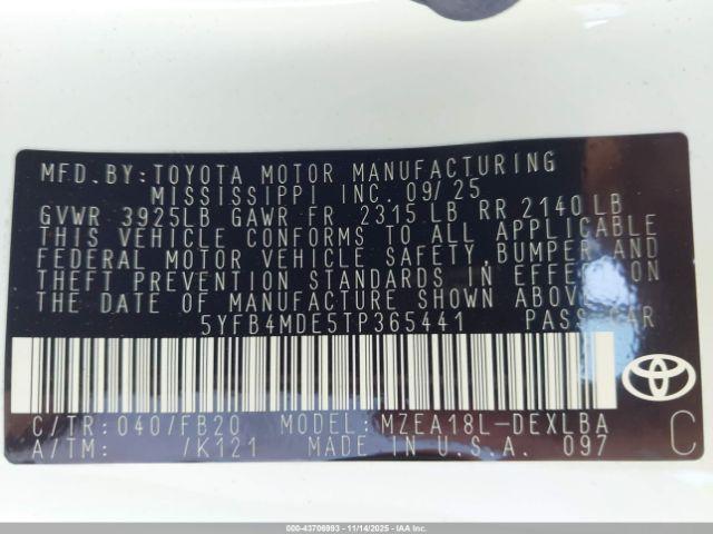 Toyota Corolla Le Image 8