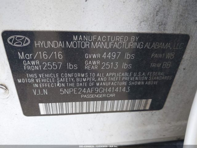 Hyundai SONATA Se Image 9