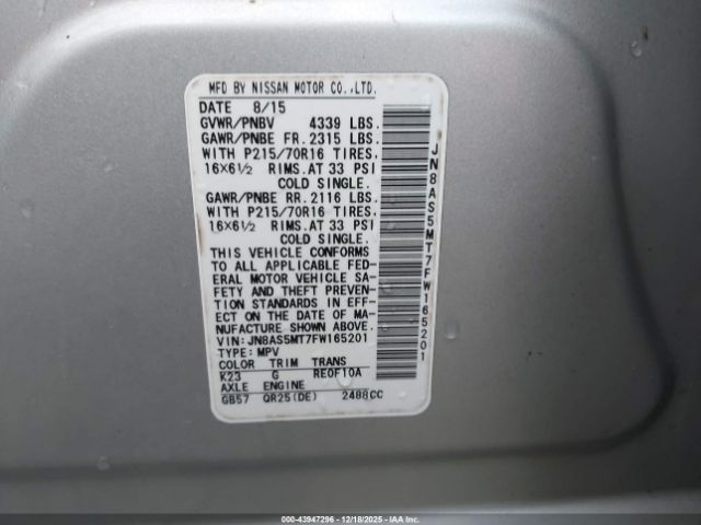 Nissan Rogue S Image 10