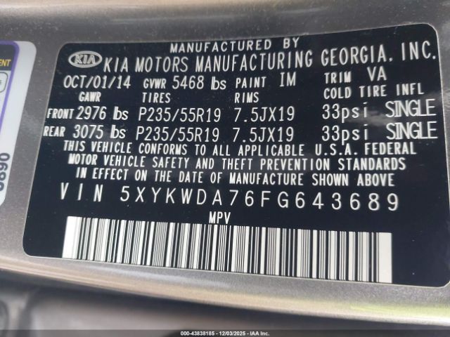 Kia Sorento Sx V6 Image 8