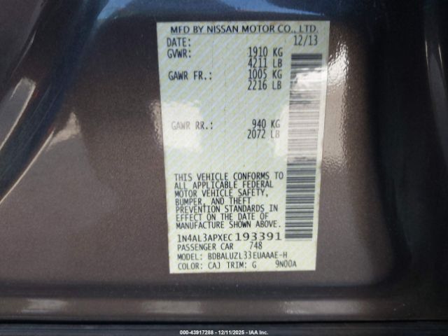 Nissan Altima 2.5 Sv Image 10