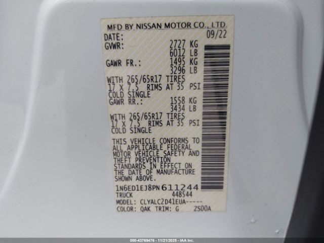 Nissan Frontier Sv 4x2 Image 6