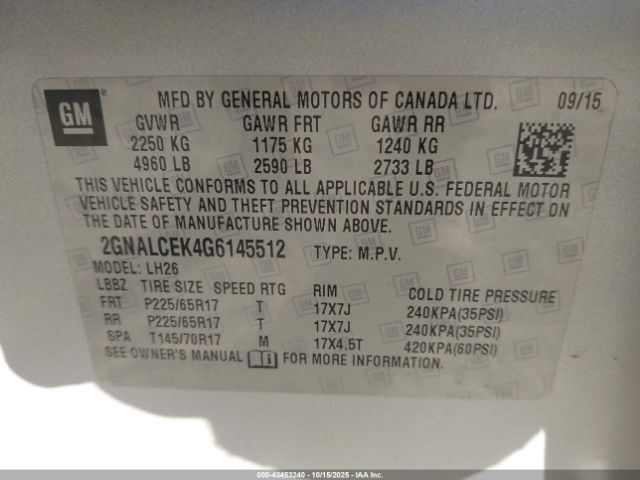 Chevrolet Equinox Lt Image 9