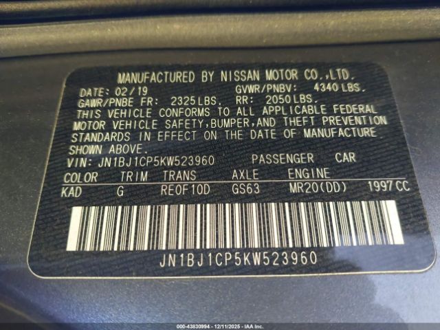 Nissan Rogue Sv Image 8