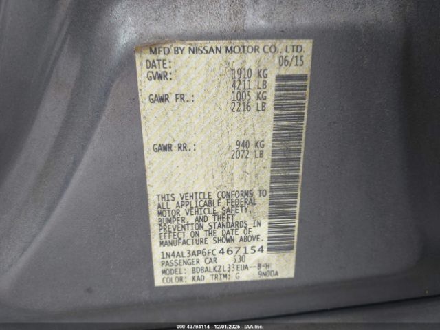 Nissan Altima 2.5 Sv Image 12